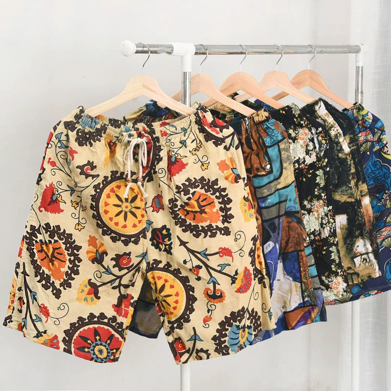 Pantalones de cinco puntos - bermudas y shorts de baño masculinos con estampados imagen 1