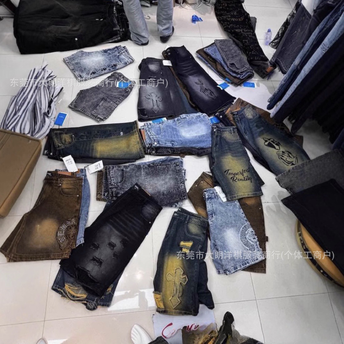 Exportación Nueva llegada Jeans - pantalones vaqueros de mezclilla con roturas y desgaste imagen 1