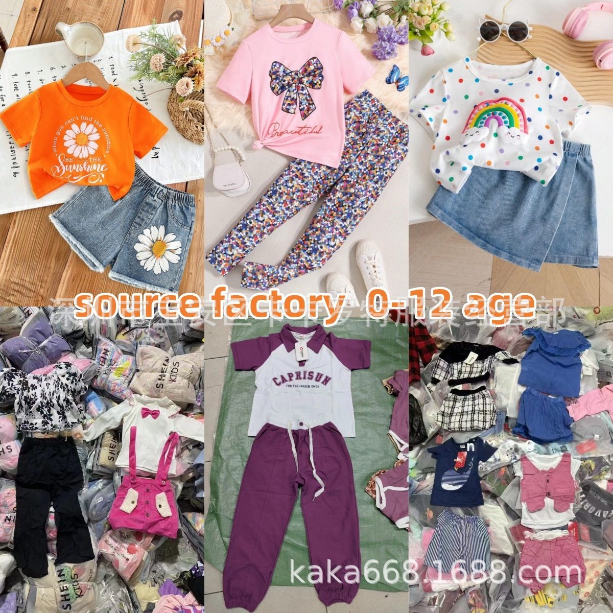 Conjuntos Infantiles de 2 Piezas con Camiseta y Pantalón de Algodón Shein imagen 1