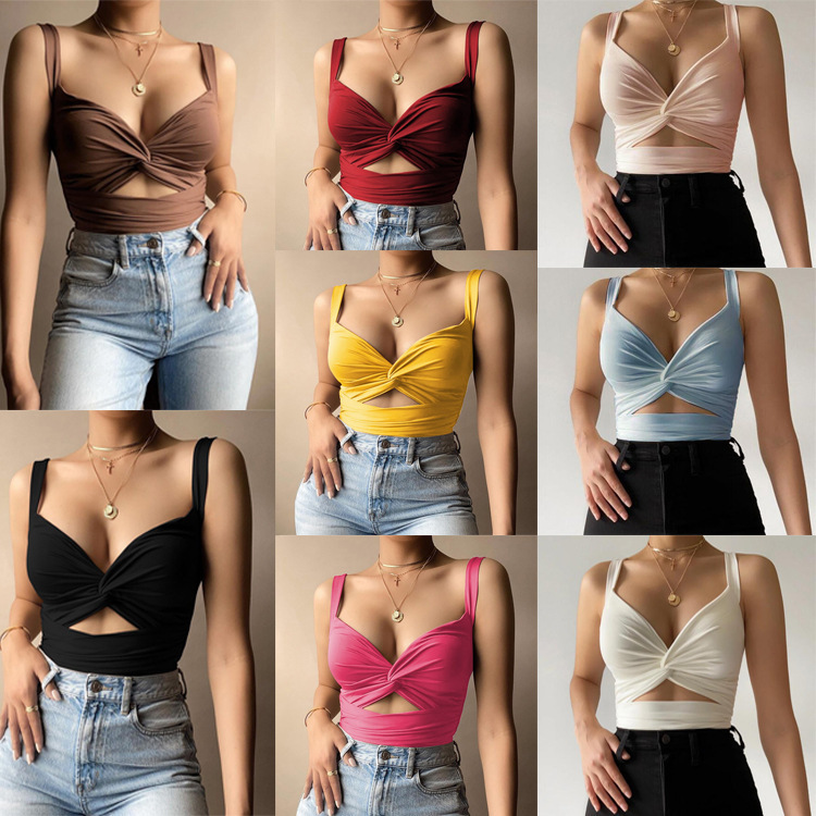 sheinFashionExport chaleco - tops corset de tirantes con copas push-up para mujer imagen 1