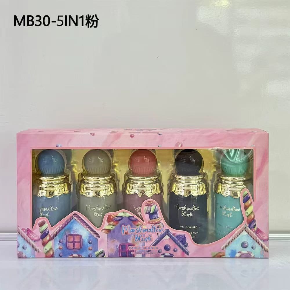 Perfume para mujer Kayali Cotton Candy Butterfly Bread Juego de 5 piezas de polvos de malvavisco imagen 1