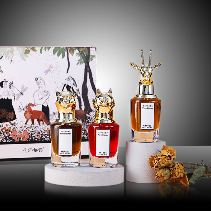 Set de regalo de perfume para mujer más vendido - Inspirado en Black Opium - Traje de tres piezas para mujer F128 imagen 1